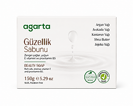 Agarta Güzellik Sabunu 150 gr Doğal Nemlendirici Bakım Sabunu
