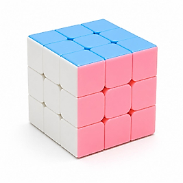 3x3 Stickerless Zeka Küpü Speed Cube Rubik Küp Eğitici Puzzle Oyuncağı