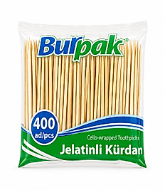 Burpak Jelatinli Kürdan 400 Adet Ahşap Kürdan