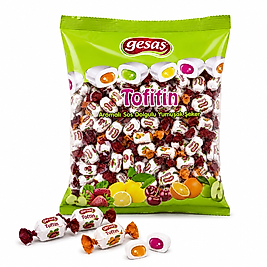 Gesas Tofitin Aromalı Sos Dolgulu Yumuşak Şeker 1 KG