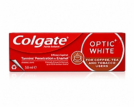 Colgate Optic White Kahve Çay ve Sigara Lekelerine Karşı Beyazlatıcı Diş Macunu 50 ml