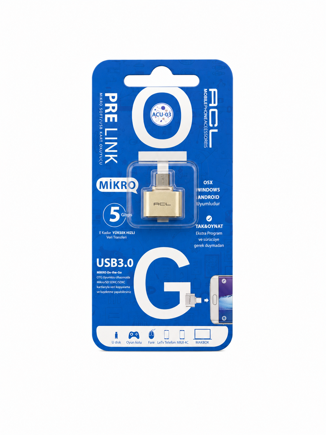 Subzero Micro USB OTG Dönüştürücü