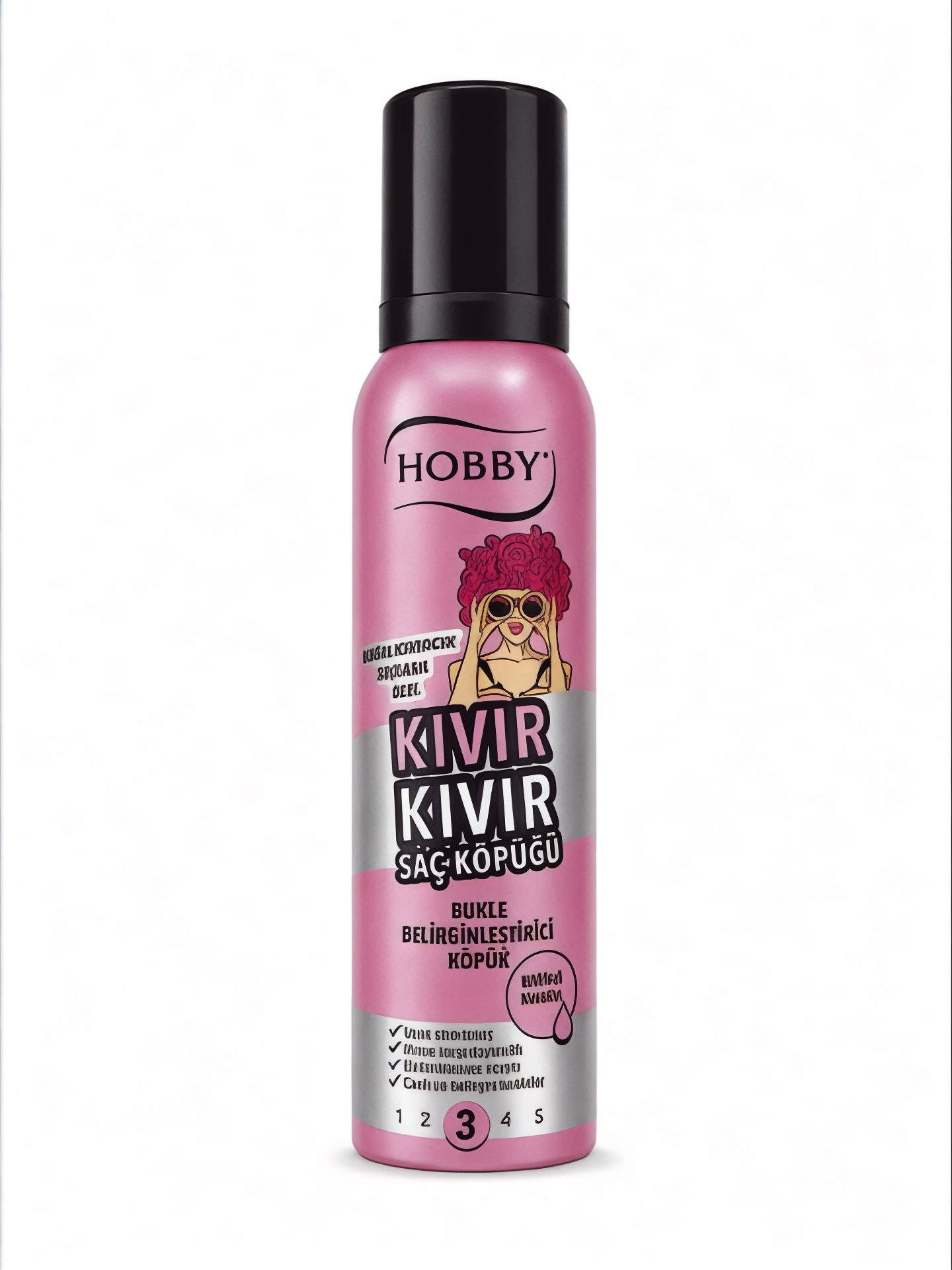 Hobby Kıvır Kıvır Bukle Belirginleştirici Saç Köpüğü 150 ml