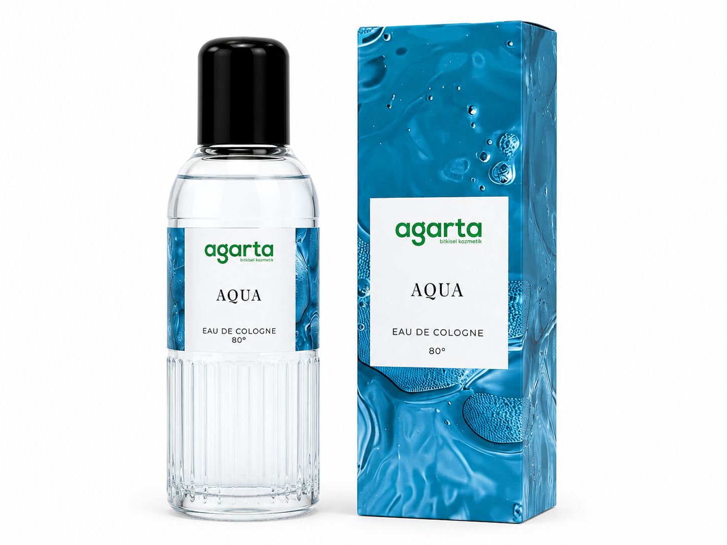 Agarta Aqua Kolonyası 80° Ferah ve Canlandırıcı Aqua Kokulu Kolonya