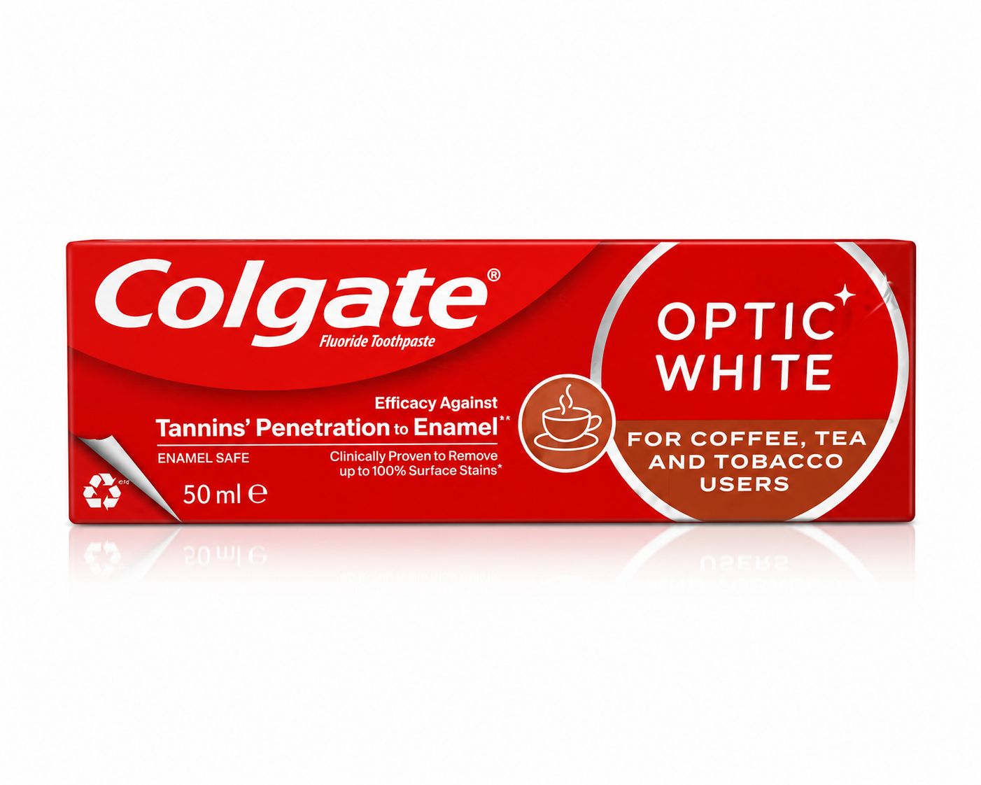 Colgate Optic White Kahve Çay ve Sigara Lekelerine Karşı Beyazlatıcı Diş Macunu 50 ml