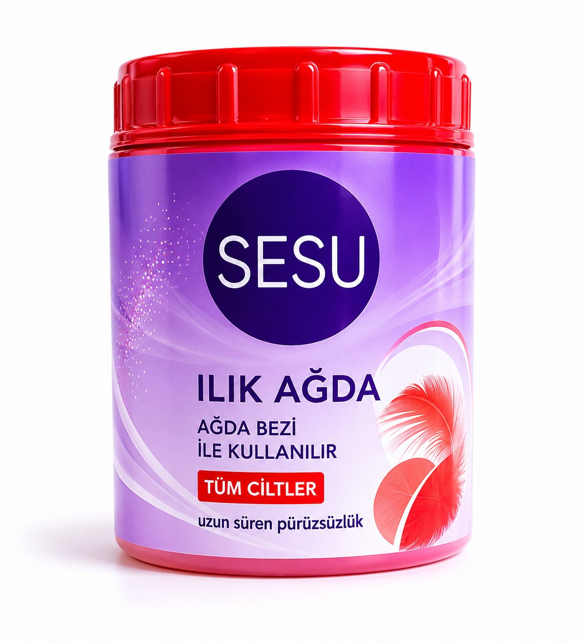 Sesu Ilık Ağda Tüm Ciltler İçin Ağda Bezi ile Kullanılır Uzun Süren Pürüzsüzlük