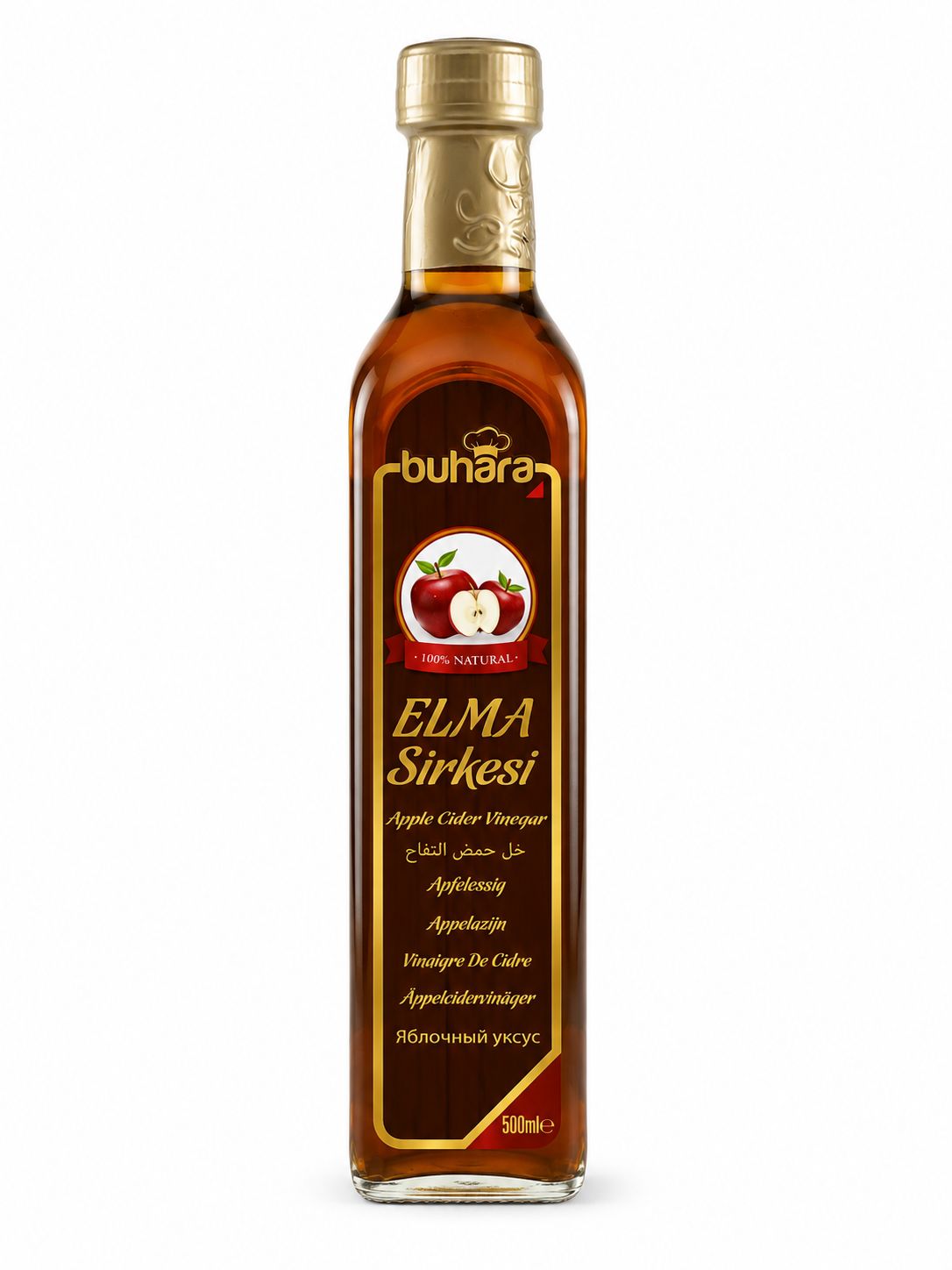Buhara Doğal Elma Sirkesi 500 ml Apple Cider Vinegar