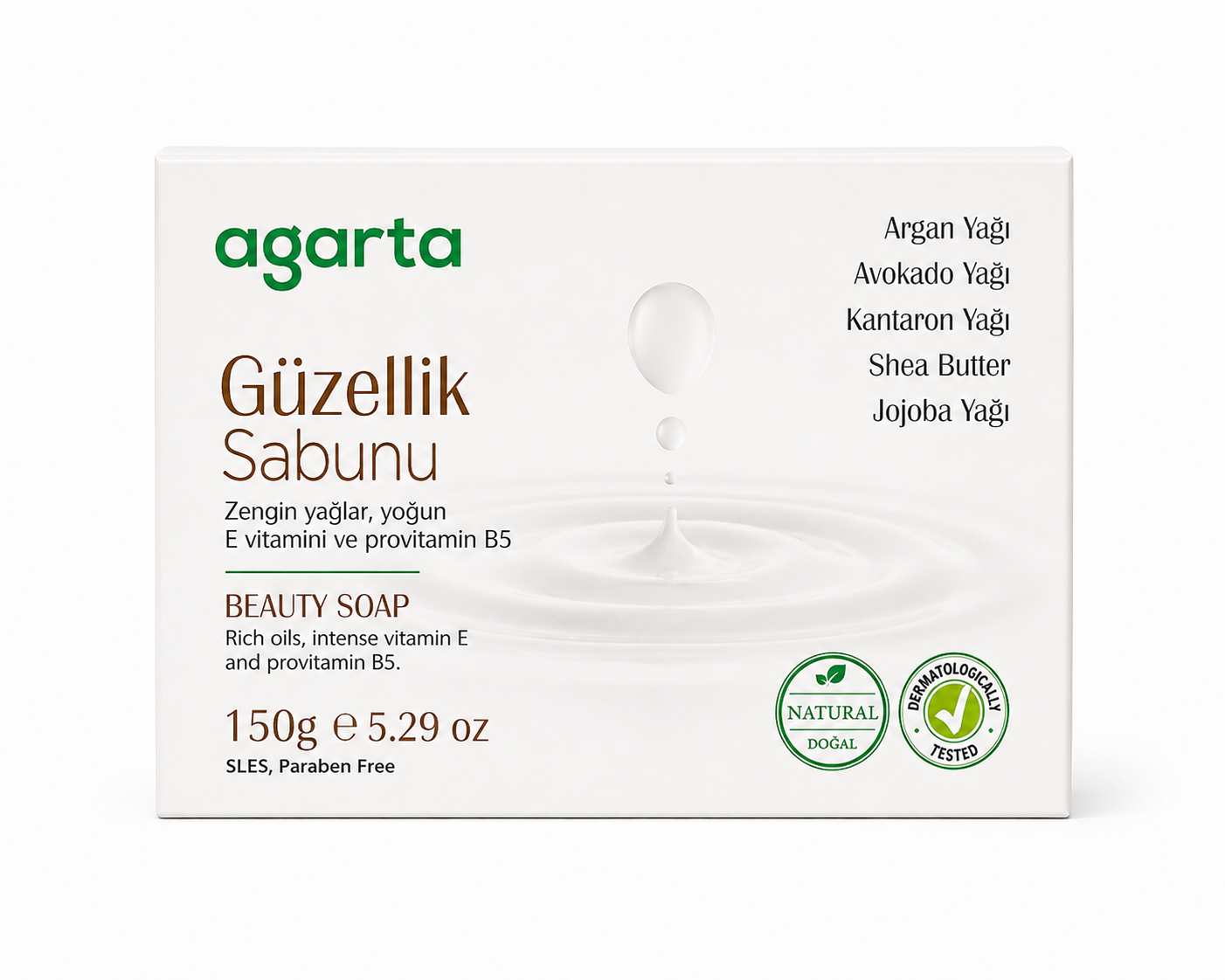 Agarta Güzellik Sabunu 150 gr Doğal Nemlendirici Bakım Sabunu
