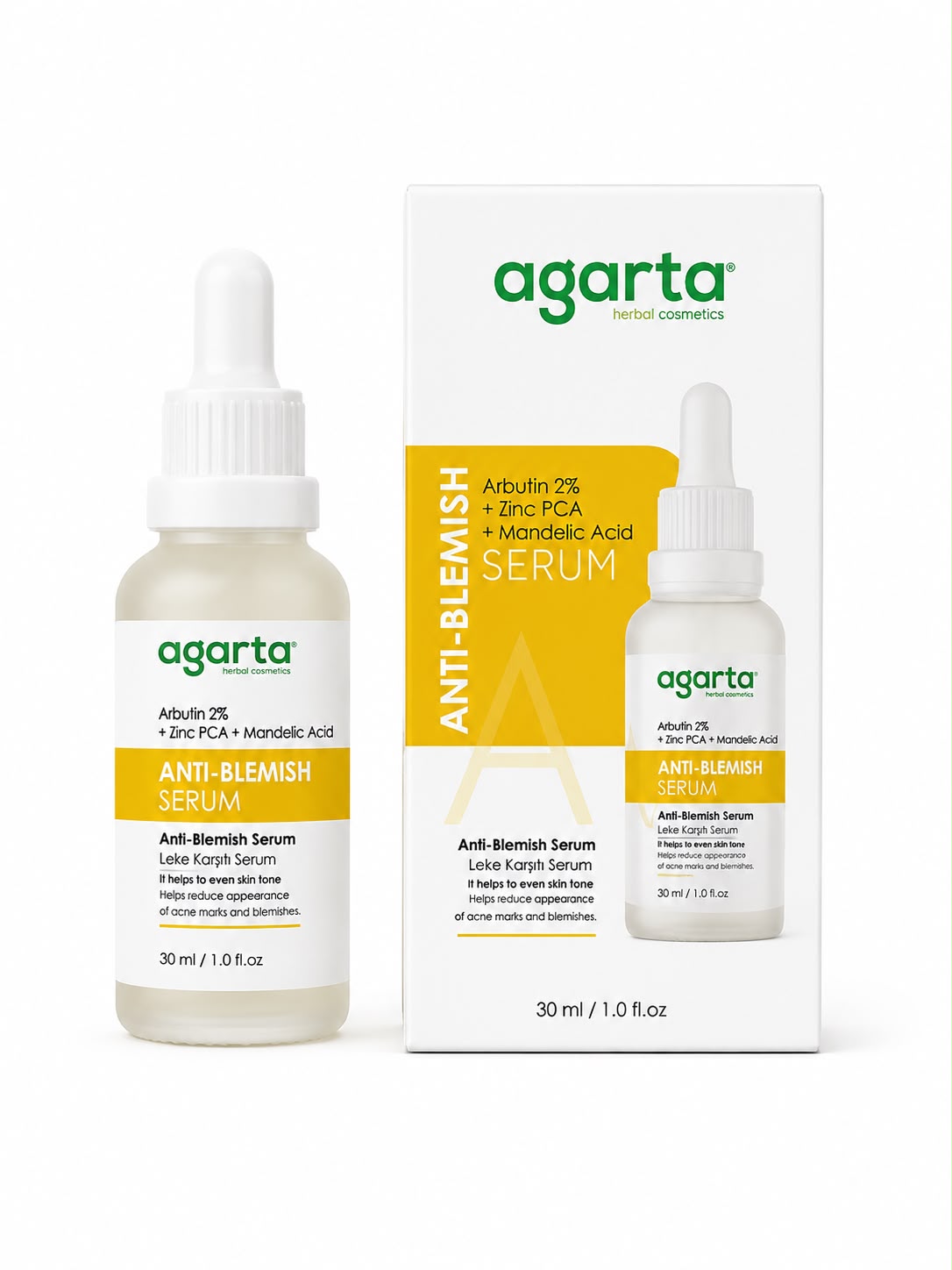 Agarta Anti-Blemish Serum 30 ml | Arbutin %2 + Zinc PCA + Mandelik Asit