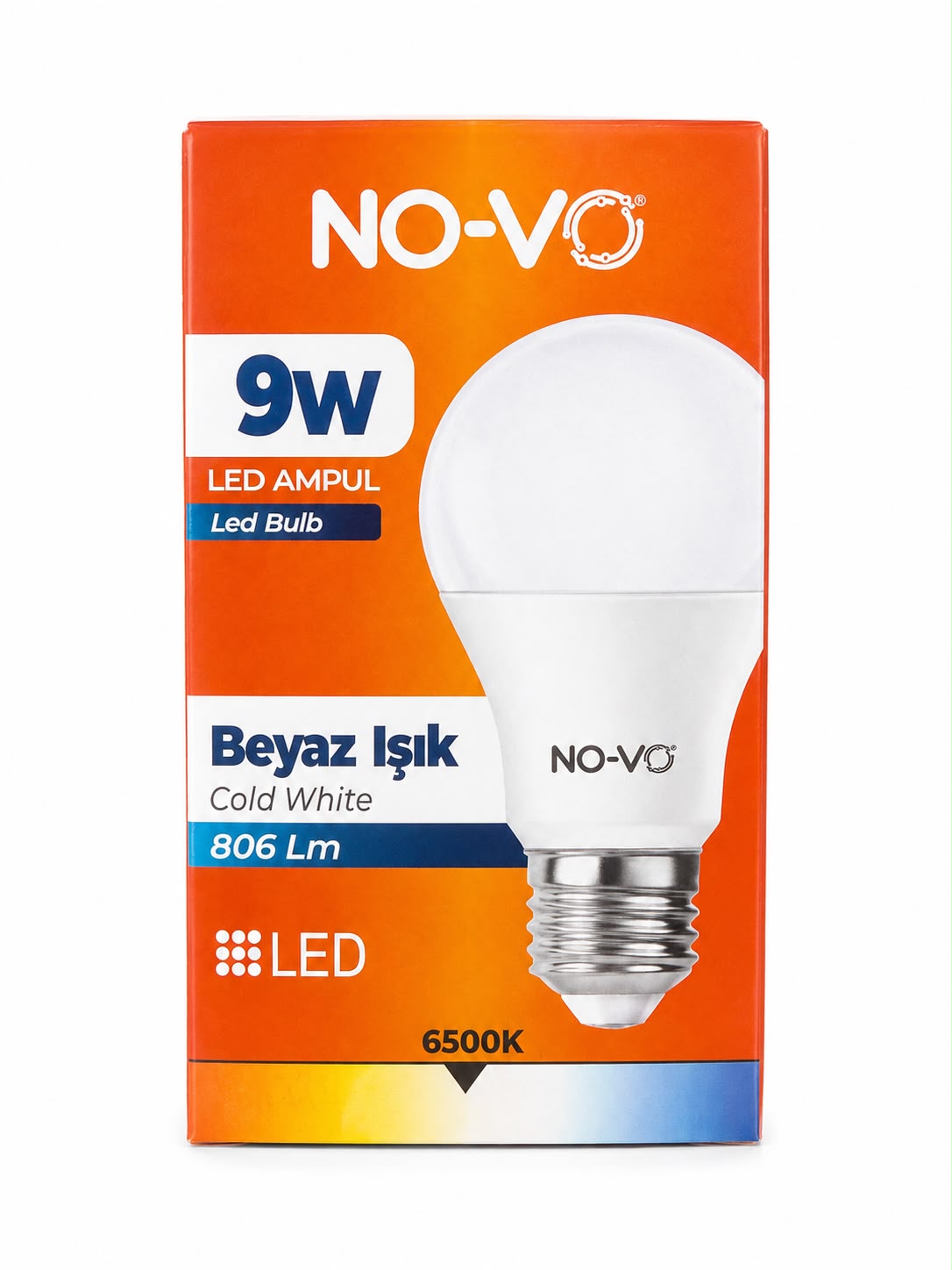 LED Ampul Beyaz Işık 9 w